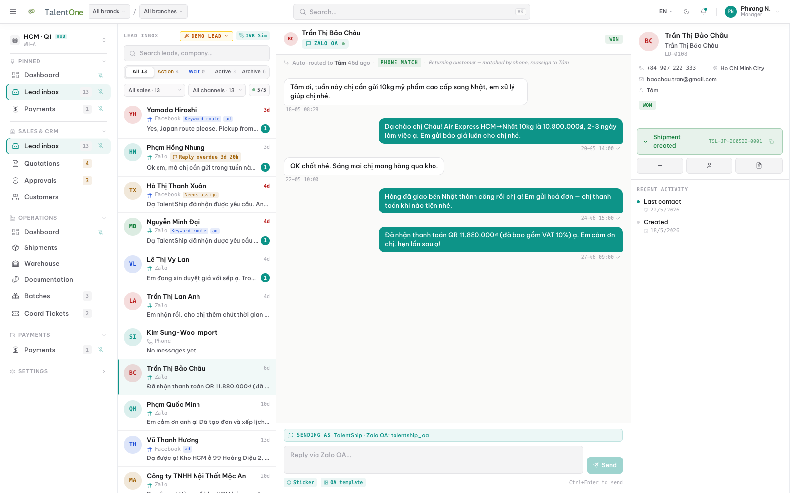 Every lead, one inbox