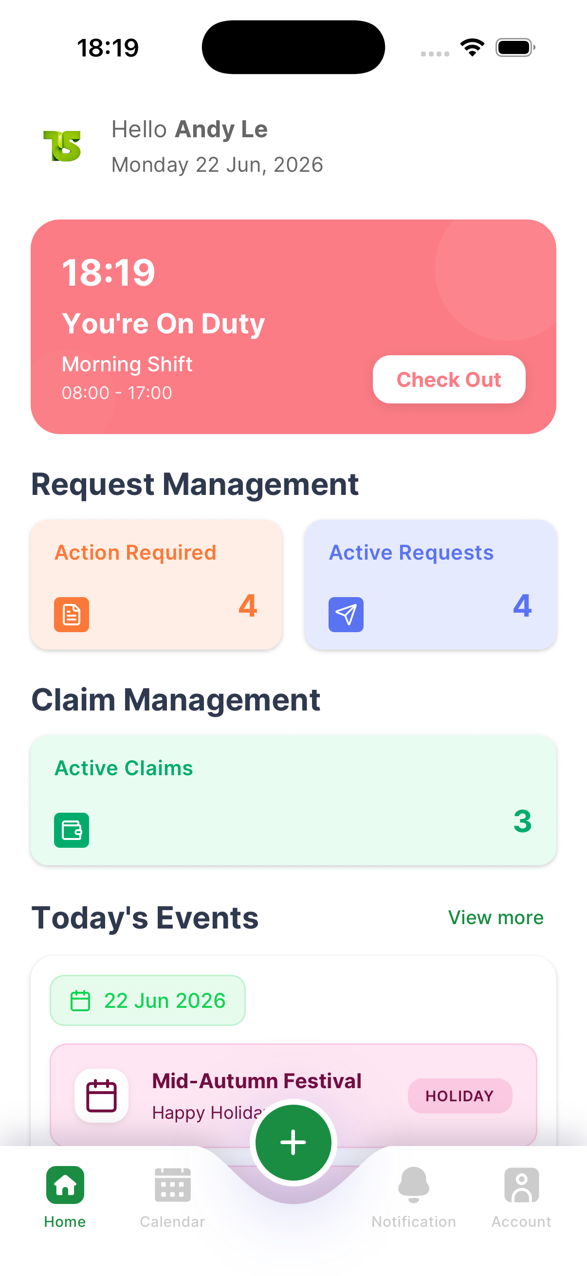 TalentHR mobile app